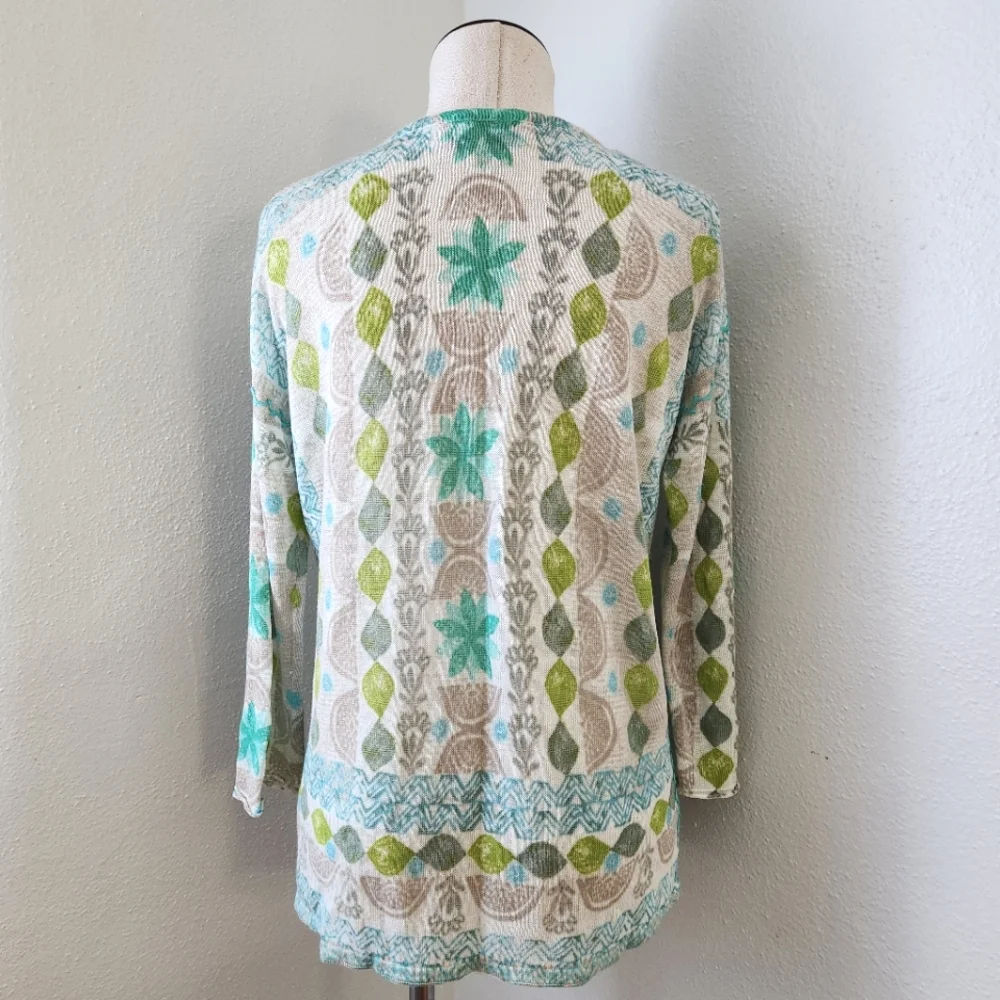 Sigrid Olsen Tunic Long Sleeve  Top Small - Picture 2 of 14